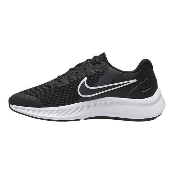 NWT NIKE Unisex Kid's Running Shoes, Black Grey Dark Smoke White-SZ 6 Big Kid - Picture 1 of 3